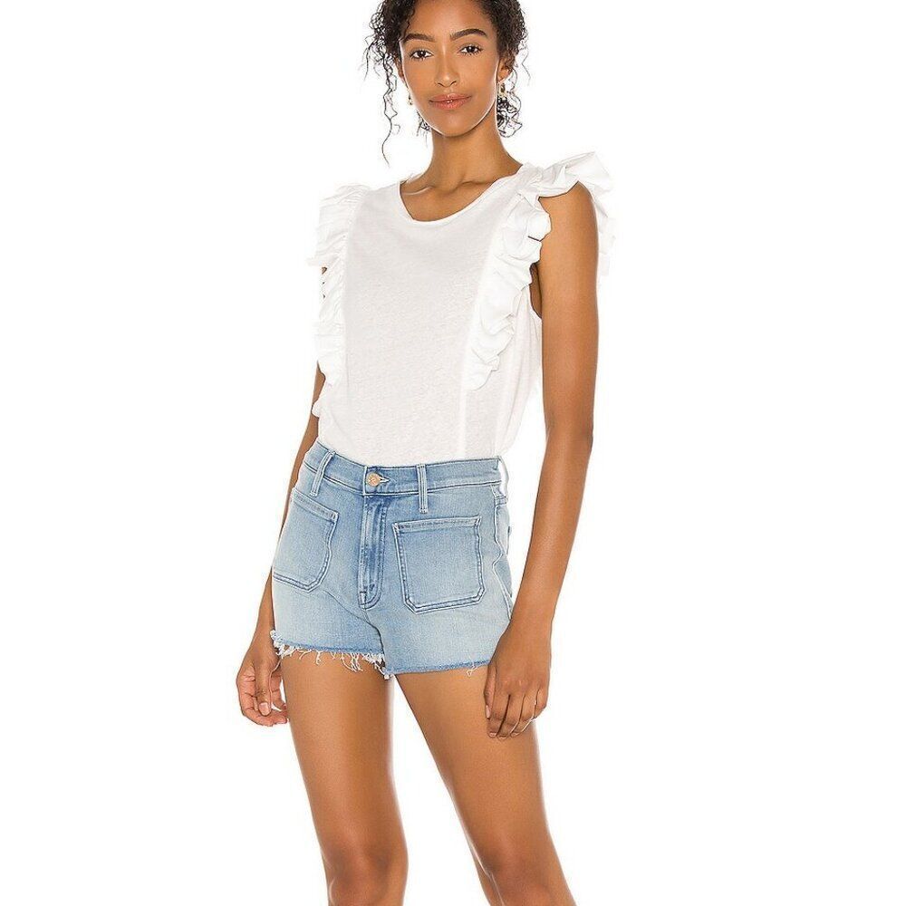 Sleeveless Ruffle Knit Top BCBGMAXAZRIA